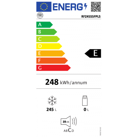 BERTAZZONI RFL4575S5FPNS Εντοιχιζόμενος Ψυγειοκαταψύκτης SideBySide 120cm Λευκό